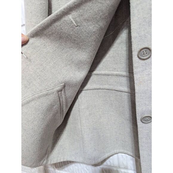 Carlisle Vintage Women's Gray Wool Pansuit Boxy Jacket Pleated Lined Pant Size 1 - Picture 7 of 9